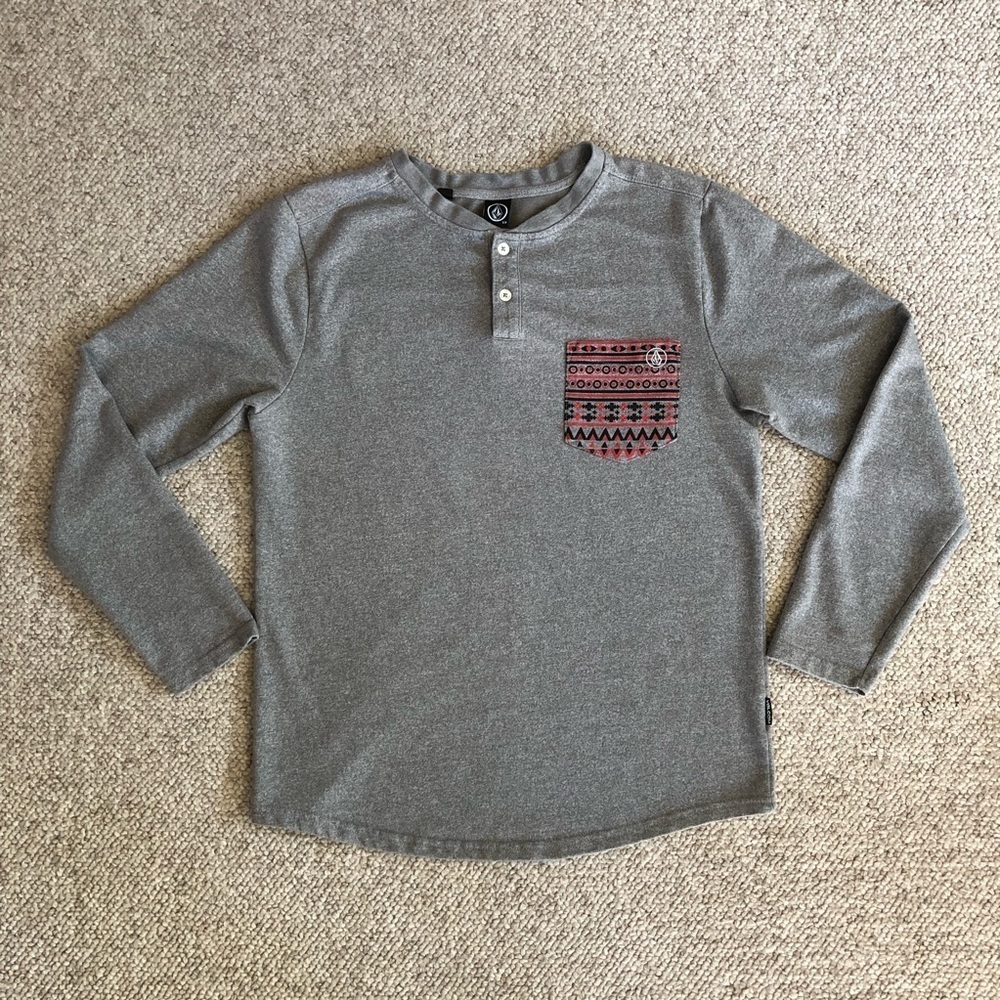 Volcom Men’s Long Sleeve Henley